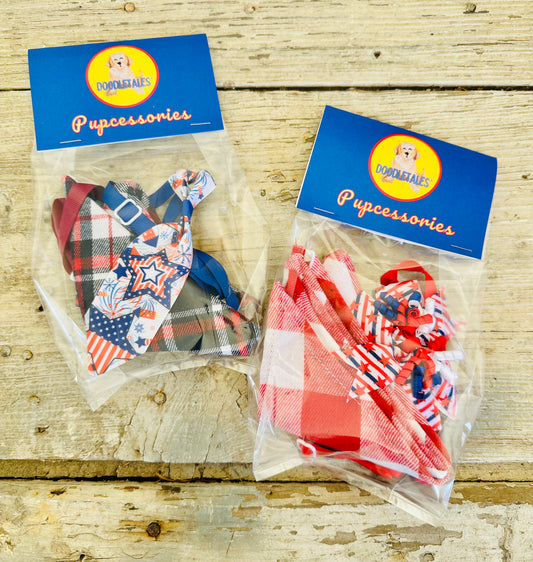 Doodletales Red, White & Doodles Pupcessory Packs
